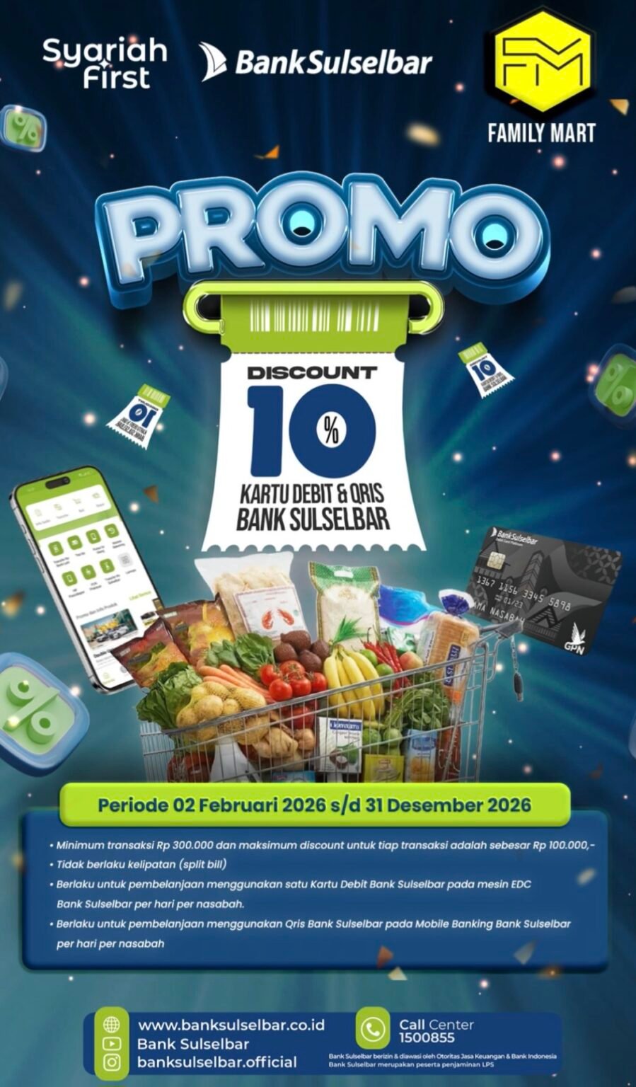 Promo Family Mart 2026: Diskon 10% Pakai Kartu Debit & QRIS